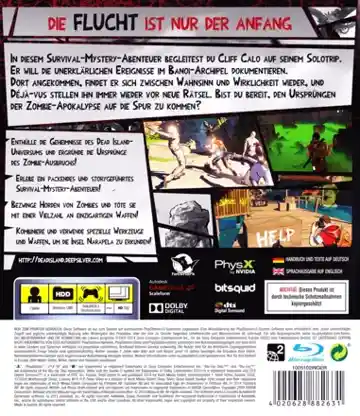 Escape Dead Island (USA) (v1.02) (Disc) (Update) box cover back